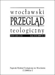 Wrocławski Przegląd Teologiczny. R. 17 (2009), nr 2