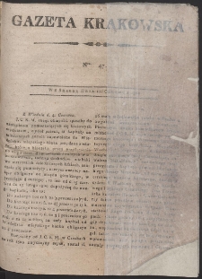 Gazeta Krakowska. R. 1800 Nr 47