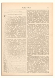Nature : a Weekly Illustrated Journal of Science. Volume 6, 1872 August 15, [No. 146]