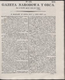 Gazeta Narodowa Y Obca. R. 1791 Nr 59