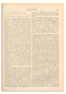 Nature : a Weekly Illustrated Journal of Science. Volume 9, 1874 March 19, [No. 229]