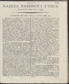 Gazeta Narodowa Y Obca. R. 1791 Nr 96