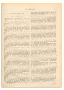 Nature : a Weekly Illustrated Journal of Science. Volume 9, 1874 April 2, [No. 231]