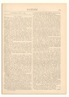 Nature : a Weekly Illustrated Journal of Science. Volume 10, 1874 July 9, [No. 245]