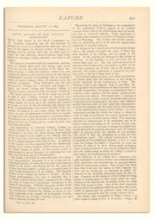 Nature : a Weekly Illustrated Journal of Science. Volume 10, 1874 August 27, [No. 252]