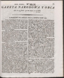 Gazeta Narodowa Y Obca. R. 1792 Nr 49