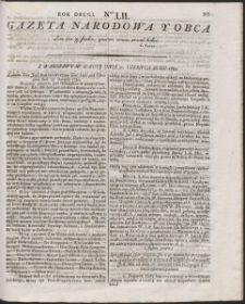 Gazeta Narodowa Y Obca. R. 1792 Nr 52
