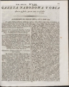 Gazeta Narodowa Y Obca. R. 1792 Nr 53