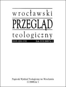 Wrocławski Przegląd Teologiczny. R. 17 (2009), nr 1
