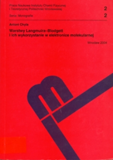 Warstwy Langmuira-Blodgett i ich wykorzystanie w elektronice molekularnej