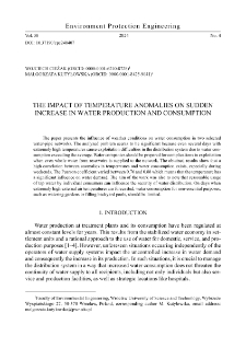 The impact of temperature anomalies on sudden increase in water production and consumption