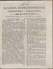 Gazeta Korrespondenta Warszawskiego i Zagranicznego. R. 1800 Nr 11