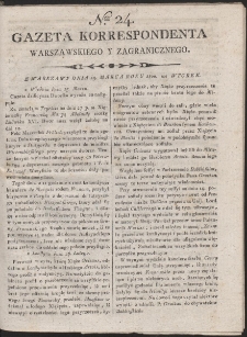 Gazeta Korrespondenta Warszawskiego i Zagranicznego. R. 1800 Nr 24