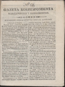 Gazeta Korrespondenta Warszawskiego i Zagranicznego. R. 1800 Nr 68