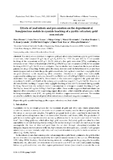 Effects of lead nitrate and pre-aeration on the deportment of base/precious metals in cyanide leaching of a pyritic refractory gold concentrate