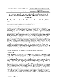 A novel dry granule preparation technology and comparison of granule properties with conventional wet system for ceramic tiles production