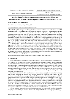 Application of radiotracers as tools to determine feed flowrate imbalances and particle size segregation in industrial flotation circuits