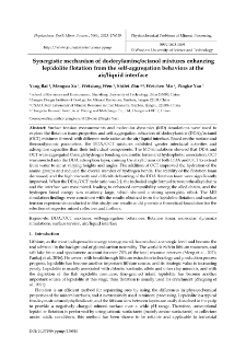 Synergistic mechanism of dodecylamine/octanol mixtures enhancing lepidolite flotation from the self-aggregation behaviors at the air/liquid interface