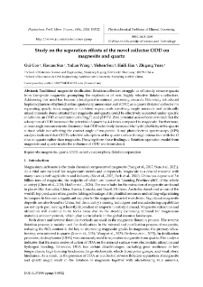 Study on the separation effects of the novel collector ODD on magnesite and quartz
