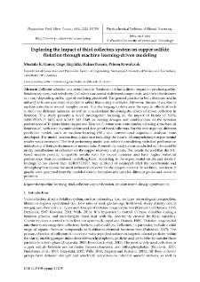 Exploring the impact of thiol collectors system on copper sulfide flotation through machine learning-driven modeling