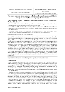 Arsenate removal from aqueous solutions: thermodynamic and kinetic study on iron hydroxide-impregnated corn cob