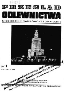 Przegląd Odlewnictwa : miesięcznik naukowo-techniczny, Rok V, listopad 1955, nr 11