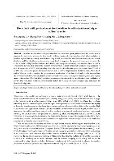 Hot alkali mill pretreatment for flotation desulfurization of highsulfur bauxite