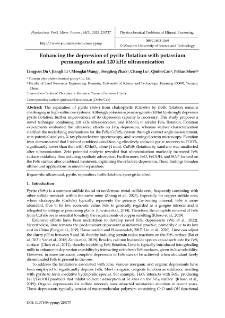 Enhancing the depression of pyrite flotation with potassium permanganate and 120 kHz ultrasonication