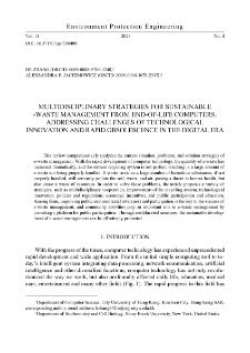 Multidisciplinary strategies for sustainable waste management from end-of-life computers. Addressing challenges of technological innovation and rapid obsolescence in the digital era