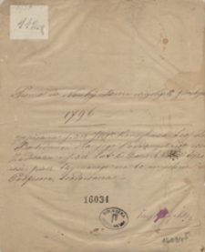 Pismo do nauky dzieci wiejskjch prostych 1796 napisana przez JW. konsyliarza Leopolda Bochdana dla jego poddanych we wsi Zadwórzu i przez lat kilka w szkółce tejże wsi przez trzymanego na to umyślnie profesora tradowana