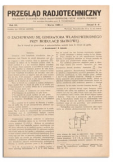 Przegląd Radjotechniczny. Rok XII, 1 Marca, 1934, Zeszyt 5-6