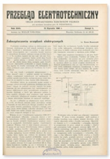 Przegląd Elektrotechniczny. Rok XVIII, 15 Stycznia 1936, Zeszyt 2