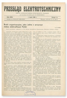 Przegląd Elektrotechniczny. Rok XVIII, 1 Lipca 1936, Zeszyt 13