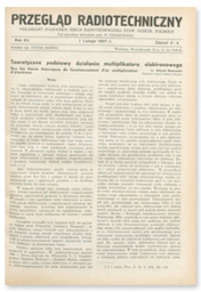 Przegląd Radjotechniczny. Rok XV, 1 Lutego 1937, Zeszyt 3-4