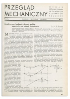 Przegląd Mechaniczny. Organ Stowarzyszenia Inżynierów Mechaników Polskich, T. 2, 25 stycznia 1936, nr 2