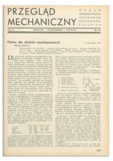 Przegląd Mechaniczny. Organ Stowarzyszenia Inżynierów Mechaników Polskich, T. 2, 10 października 1936, nr 19