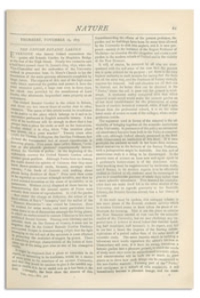 Nature : a Weekly Illustrated Journal of Science. Volume 13, 1875 November 25, [No. 317]