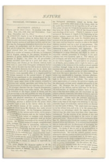 Nature : a Weekly Illustrated Journal of Science. Volume 13, 1875 December 30, [No. 322]