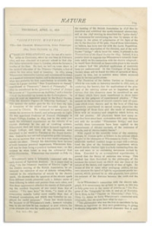 Nature : a Weekly Illustrated Journal of Science. Volume 13, 1876 April 27, [No. 339]