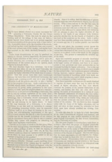 Nature : a Weekly Illustrated Journal of Science. Volume 14, 1876 July 13, [No. 350]