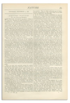 Nature : a Weekly Illustrated Journal of Science. Volume 14, 1876 September 7, [No. 358]