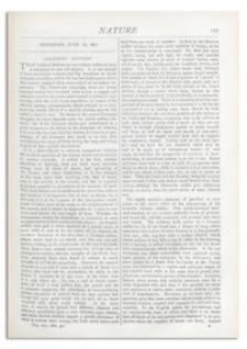 Nature : a Weekly Illustrated Journal of Science. Volume 16, 1877 June 28, [No. 400]