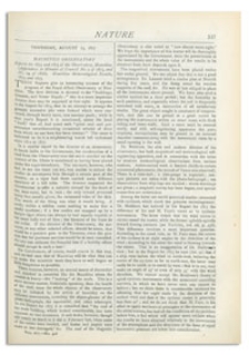 Nature : a Weekly Illustrated Journal of Science. Volume 16, 1877 August 23, [No. 408]