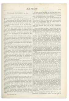 Nature : a Weekly Illustrated Journal of Science. Volume 16, 1877 September 13, [No. 411]