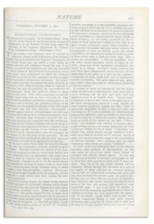 Nature : a Weekly Illustrated Journal of Science. Volume 16, 1877 October 4, [No. 414]