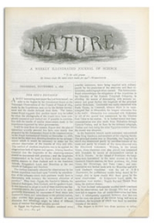Nature : a Weekly Illustrated Journal of Science. Volume 17, 1877 November 1, [No. 418]