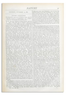 Nature : a Weekly Illustrated Journal of Science. Volume 17, 1877 November 15, [No. 420]