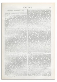 Nature : a Weekly Illustrated Journal of Science. Volume 17, 1877 November 29, [No. 422]