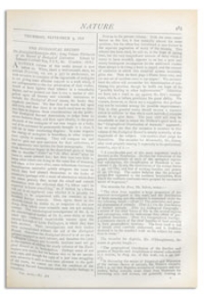 Nature : a Weekly Illustrated Journal of Science. Volume 18, 1878 September 5, [No. 462]