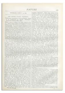 Nature : a Weekly Illustrated Journal of Science. Volume 19, 1879 March 13, [No. 489]
